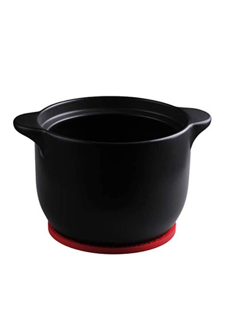 Generic - Silicone Heat Resistant Pot Holders Set - 4 Multi-Purpose Trivets and Hot Pads for Kitchen Use, Ideal for Hot Dishes, Jar Opening, and Spoon Holding, Black - Image 1