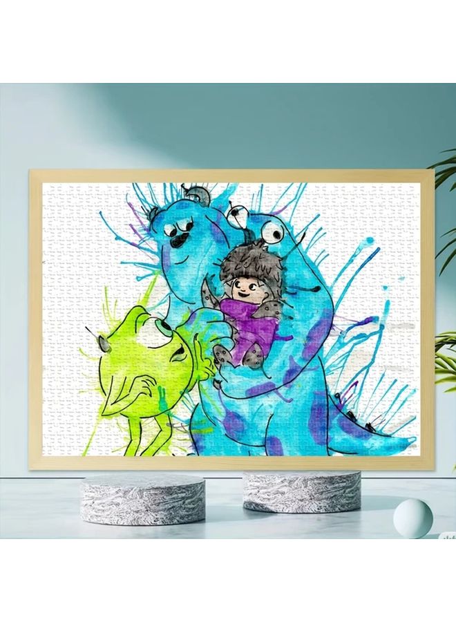 1000PCS Monsters Inc Wooden Jigsaw Puzzle Creative Miniature Toys Family Games - Image 2