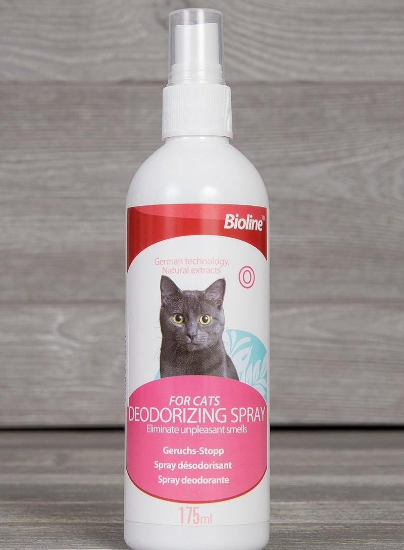 Bioline Deodorizing Coat Spray, Cat Freshening Spray 175ml - Image 3