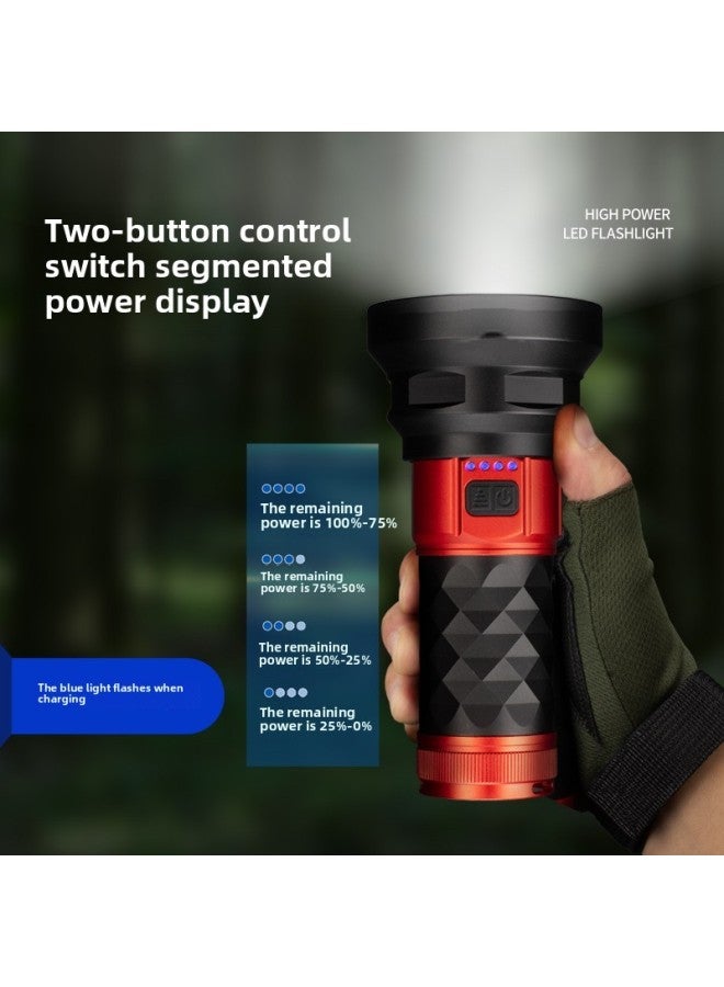 Loquat High-power High-brightness Flashlight 18 1 Multi-lamp White Laser Outdoor Adventure Search And Rescue Patrol-Color:Ak193-18 Set - Image 4