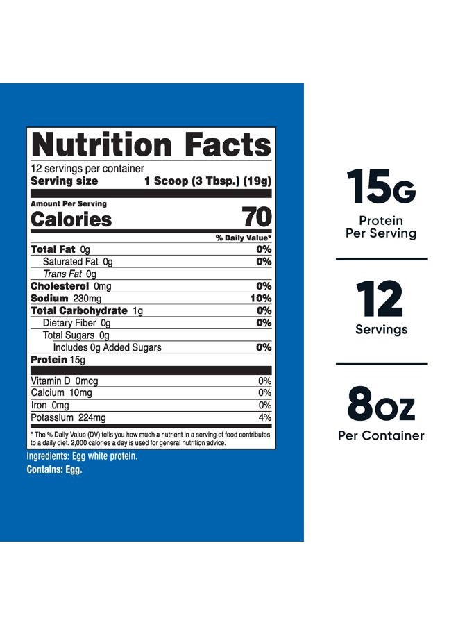 Nutricost Egg White Protein Powder 8oz (Unflavored) - Non-GMO, Gluten Free - Image 2
