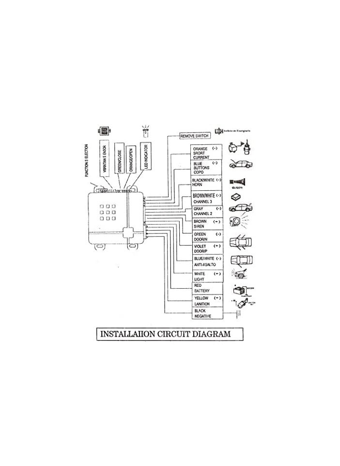 Generic - Universal Car Vehicle Security System Burglar Alarm Protection Anti-theft System 2 Remote - Image 1