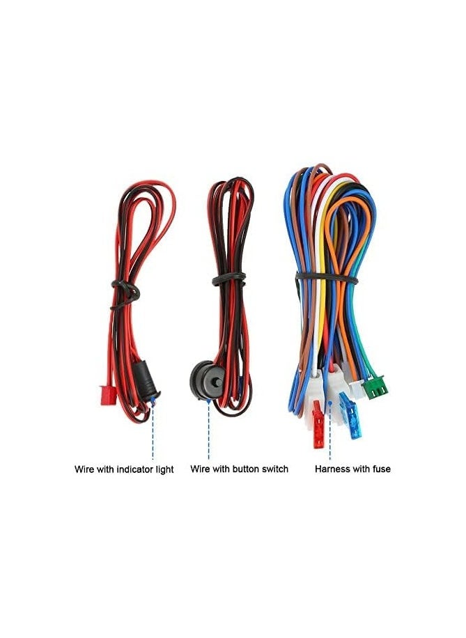 Generic - Universal Car Vehicle Security System Burglar Alarm Protection Anti-theft System 2 Remote - Image 1