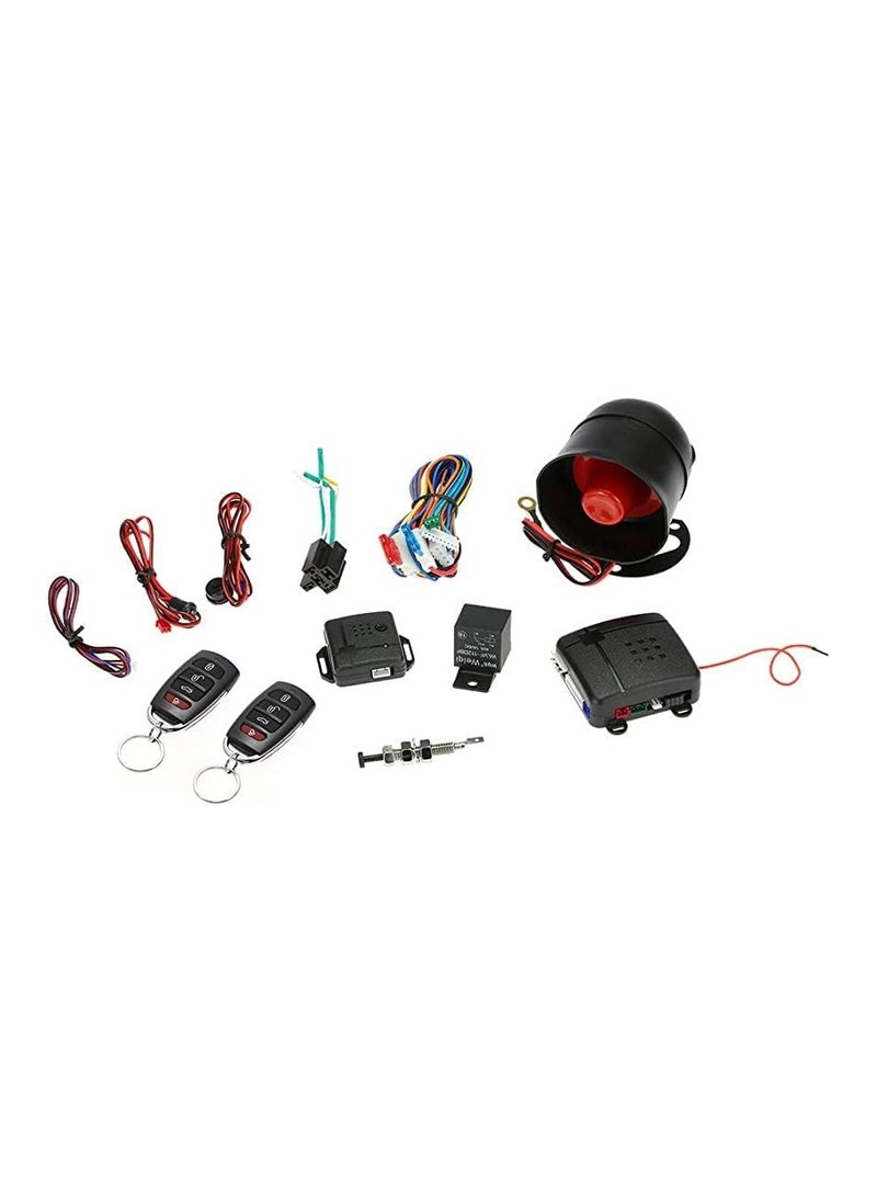 Generic - Universal Car Vehicle Security System Burglar Alarm Protection Anti-theft System 2 Remote - Image 1