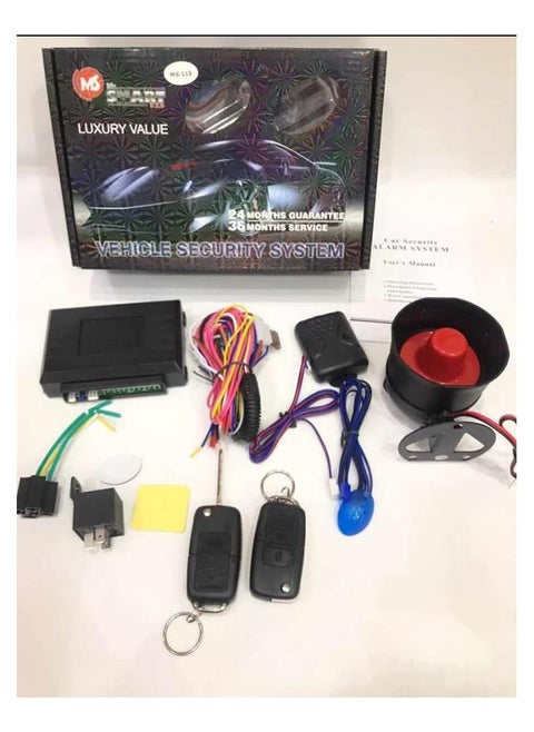 Universal Car Vehicle Security System Burglar Alarm Protection Anti-theft System 2 Remote