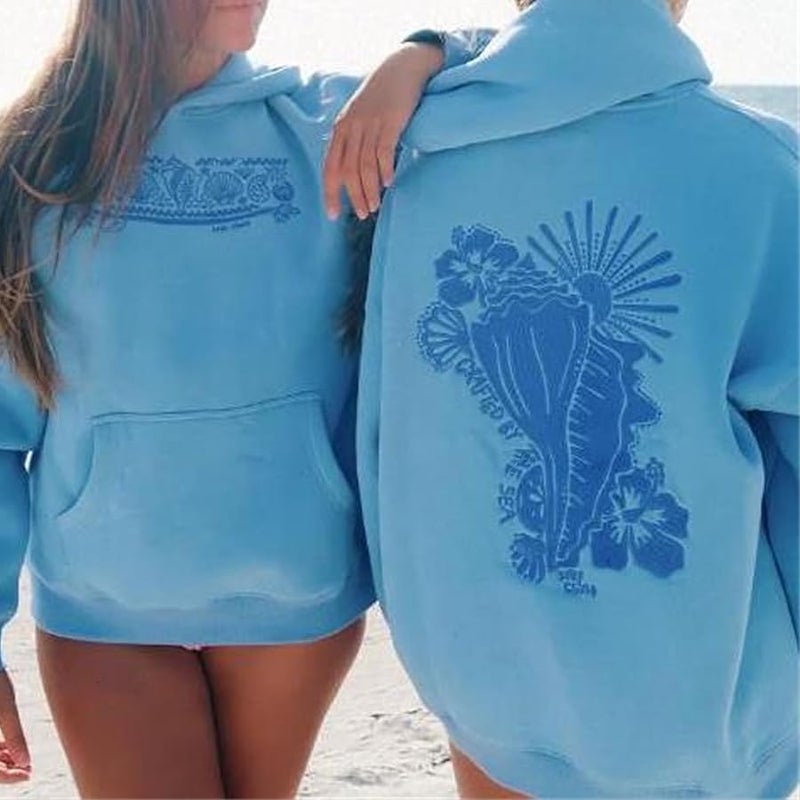 Foidiccx Y2K Hoodie Women Teen Girls Hibiscus Embroidered Pullover Hooded Top Cute Floral Preppy Hoodies Sweater Sweatshirts - Image 2