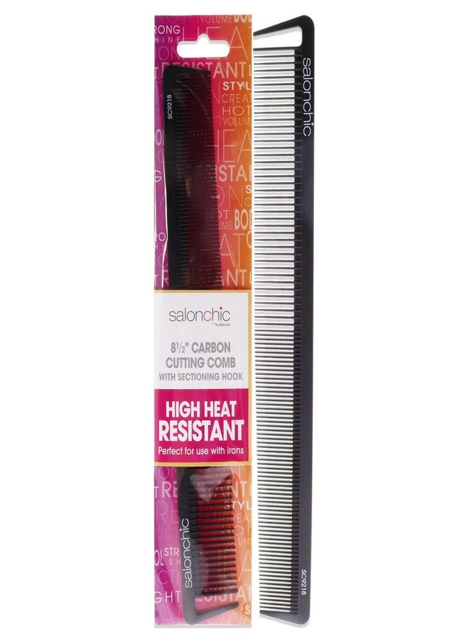 Burmax SalonChic Cutting Carbon Comb High heat resistant 8.5 Comb Unisex 1 Pc - Image 1