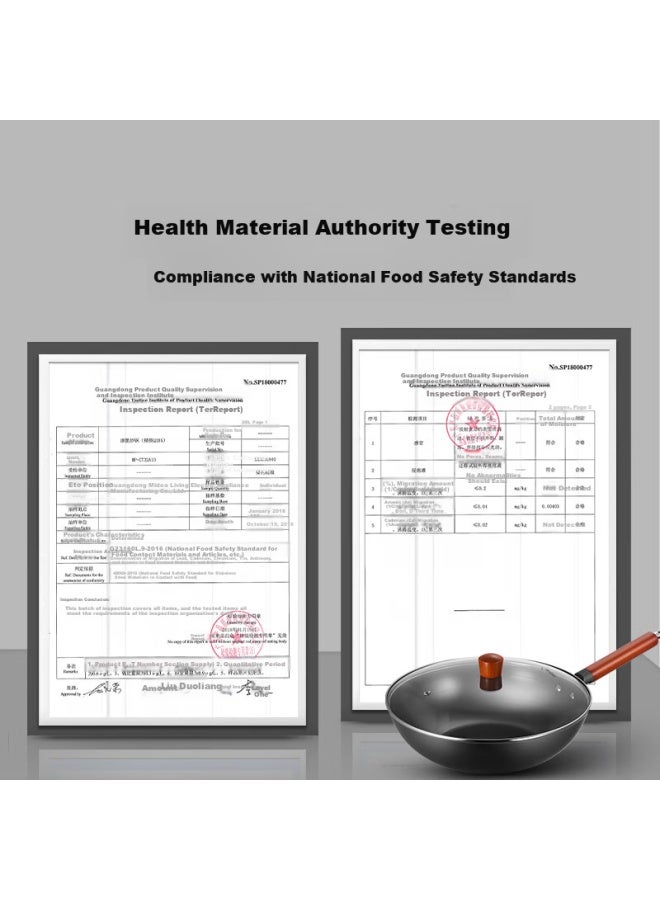 Midea Iron Wok, Non-coated Pure Iron Stir-fry Pan, Frying Pan For Home Use, Compatible With Gas Stove And Induction Cooker, Gift - Image 5