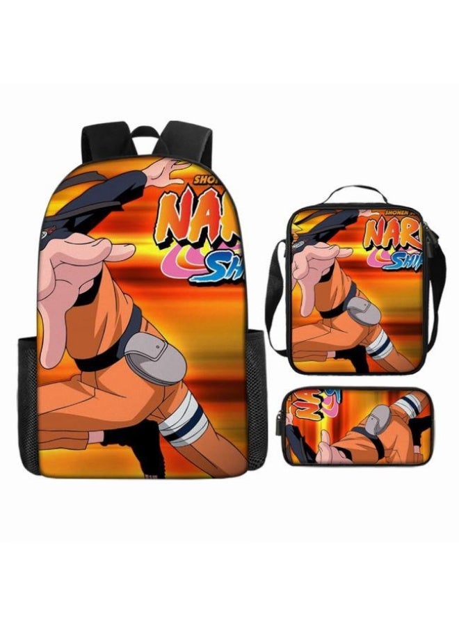 عام حقيبة ظهر مطبوعة بالرسوم المتحركة + مجموعة حقائب اليد + القلم، مجموعة حقائب عملية من ثلاث قطع (يمكن استخدام الطلاب والأطفال ونزهات الأصدقاء ورياضات تسلق الجبال وما إلى ذلك) - 42 - Image 2