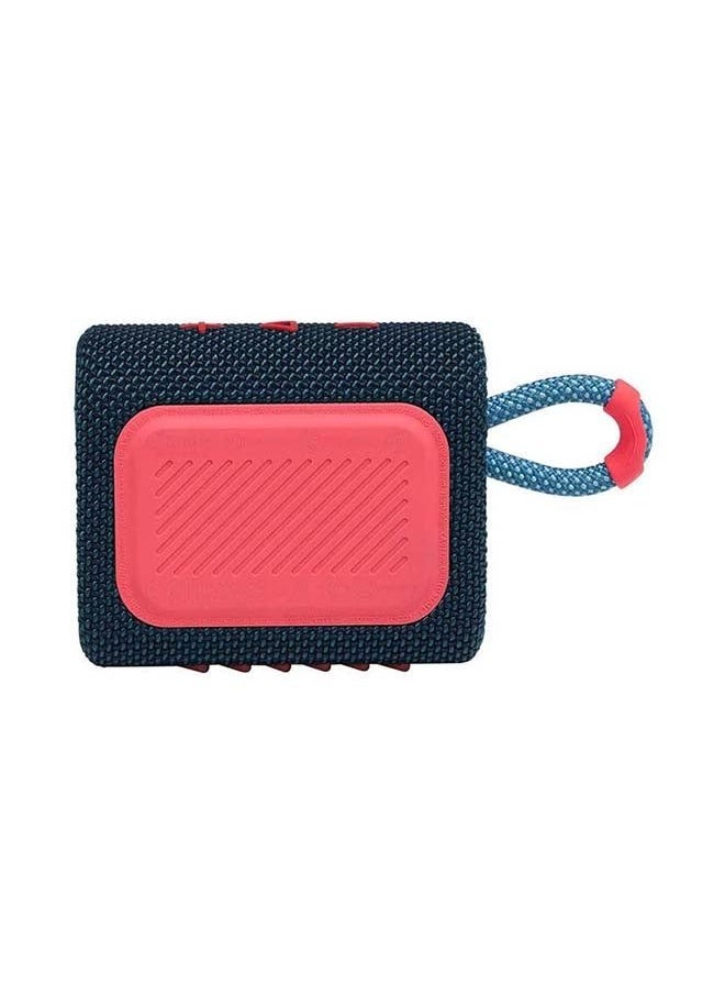 Generic - Go 3 Portable Wireless Speaker, High Quality Sound - 5H Battery - Ipx Waterproof - Audio Cable Input Blue Pink - Image 1
