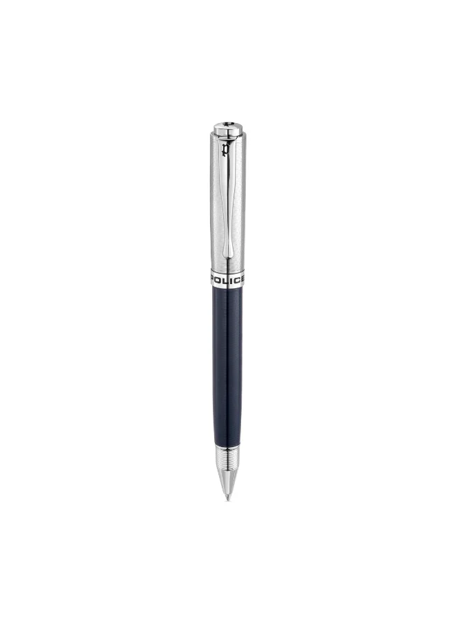 POLICE Blue Metal Ballpoint Pen Classic