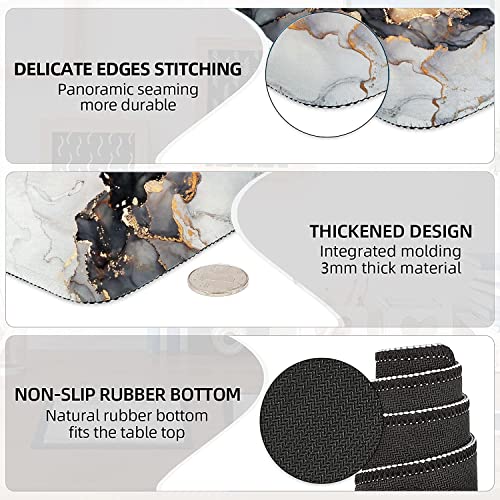 LATEEFAH Desk Mat, Mouse Pad with Wrist Rest, 4-in-1 Large Mouse Pads for Desk, Ergonomic Mouse Pad and Keyboard Wrist Rest Gaming Keyboard Mat for Office, Home - Image 5