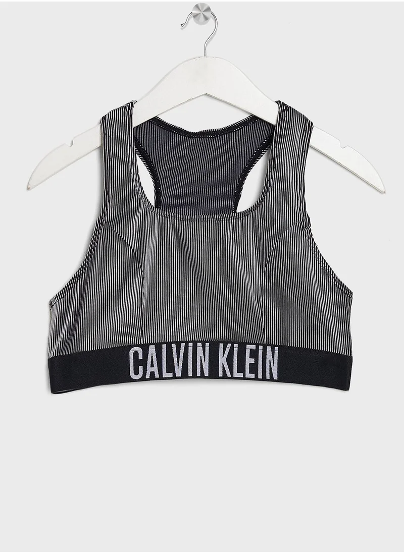 Calvin Klein Jeans Youth Logo Bralette Bikini Set