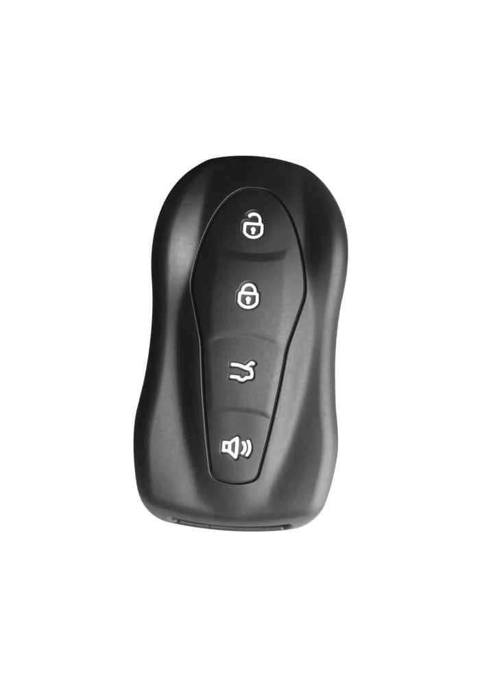 7Cylinder Silicone 4 Button Key Fob Cover for Geely - Black (2 Pcs) - Image 2