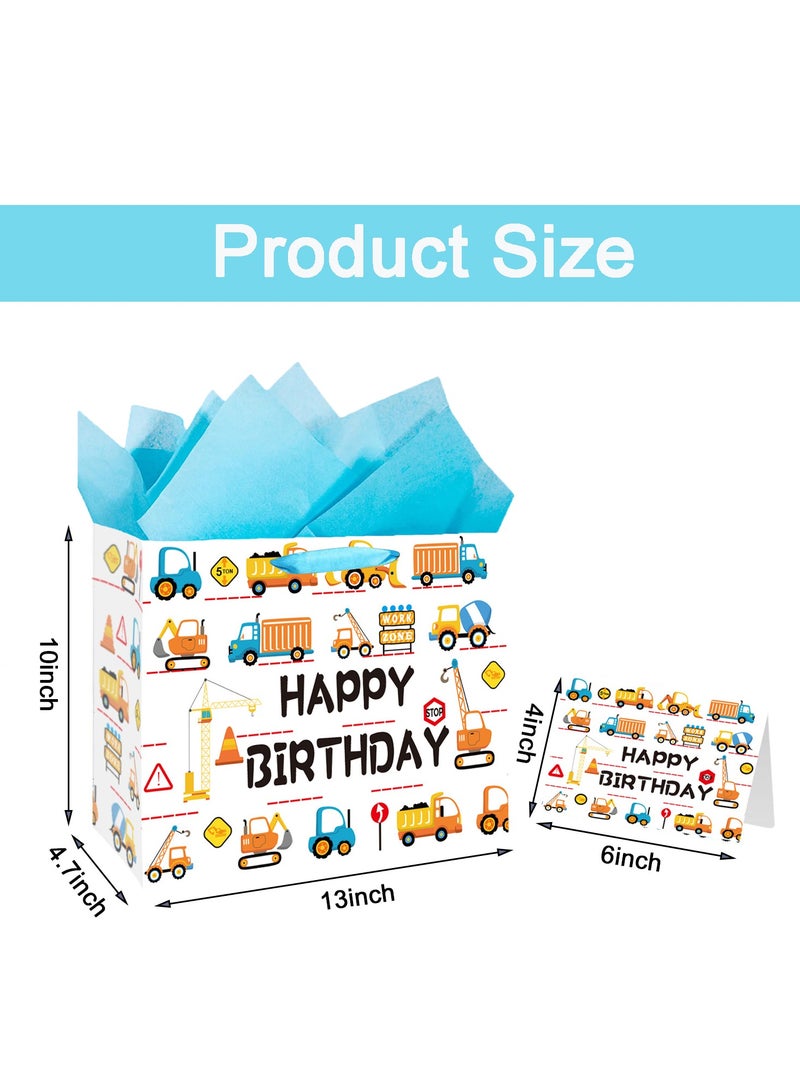 طقم أكياس هدايا ورقية قابلة لإعادة الاستخدام، 1 بطاقة تهنئة، 5 ورقات مناديل، لأعياد الميلاد، حفلات الزفاف، عيد الحب، الحفلات، عيد الأم - Image 4