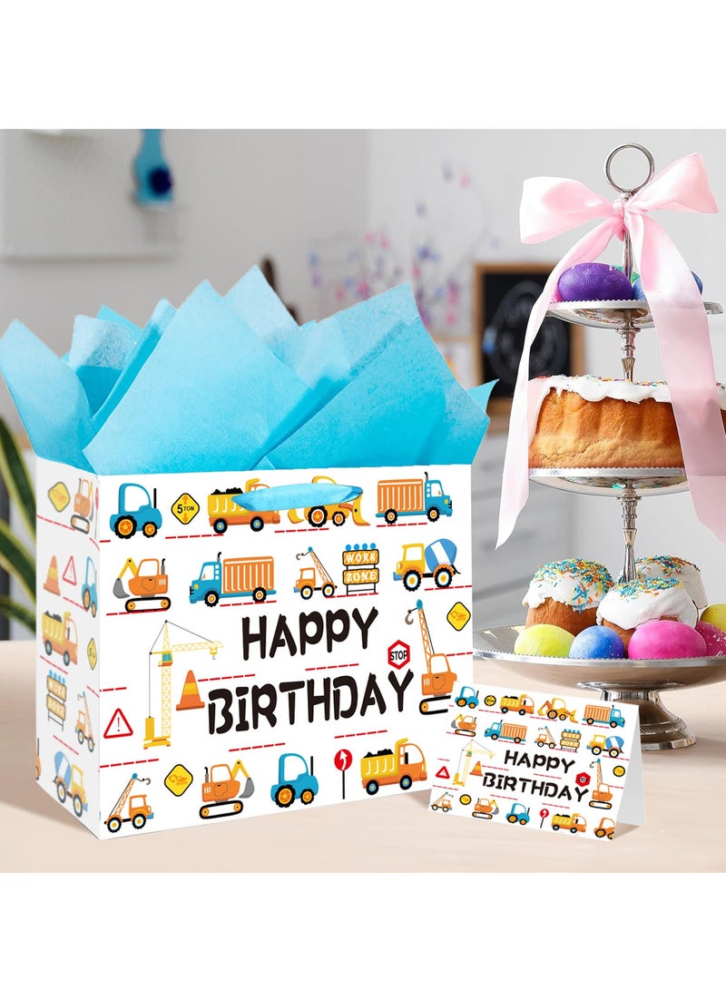 طقم أكياس هدايا ورقية قابلة لإعادة الاستخدام، 1 بطاقة تهنئة، 5 ورقات مناديل، لأعياد الميلاد، حفلات الزفاف، عيد الحب، الحفلات، عيد الأم - Image 5