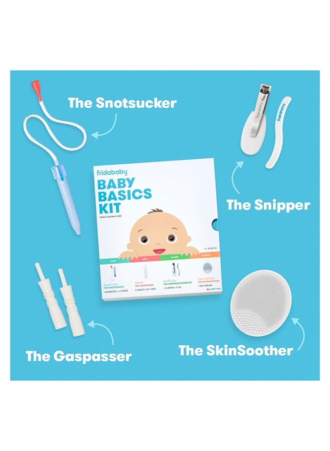 fridababy Baby Basics Kit- Includes NoseFrida, NailFrida, Windi, DermaFrida With Silicone Carry Case And SmileFrida The Finger Toothbrush - Image 3