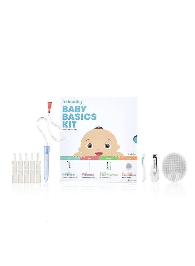 fridababy Baby Basics Kit- Includes NoseFrida, NailFrida, Windi, DermaFrida With Silicone Carry Case And SmileFrida The Finger Toothbrush - Image 2