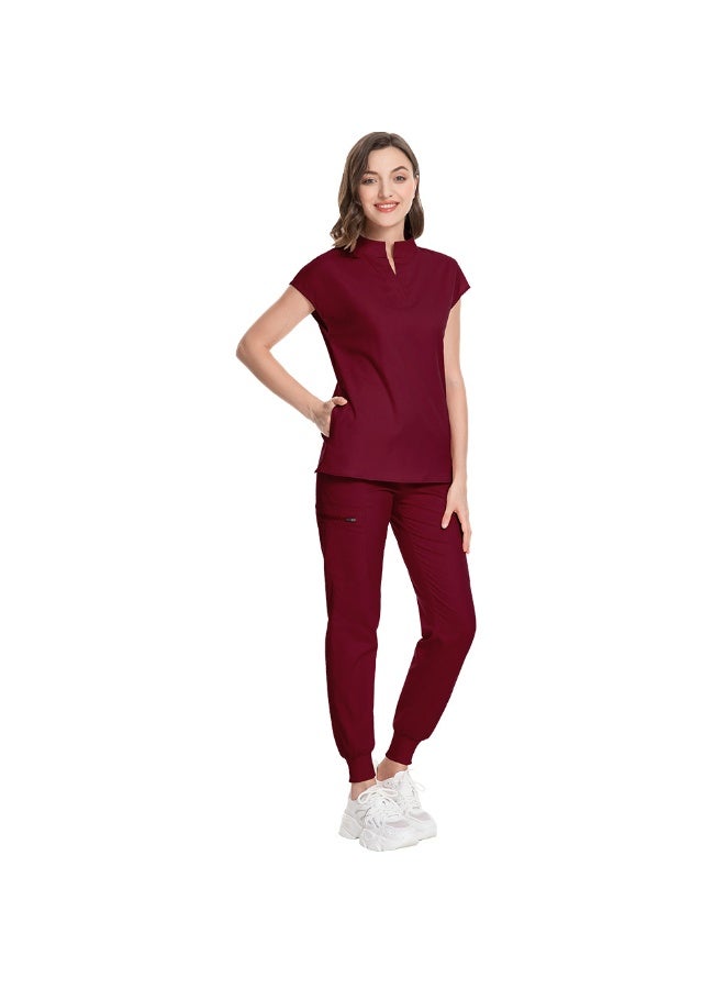 NIBEMINENT Medical Uniforms Women Scrubs Sets Nurse Nursing Work Clothes Beauty Salon Spa Work Clothes Surgical Suit Lab Hospital Overall - Image 1