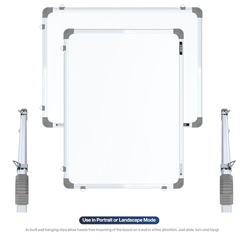 Pragati Systems® Genius Regular Steel (Magnetic) Whiteboard for Kids, Home & Students with Lightweight Aluminium Frame | Magnet-Friendly Dry Erase Marker Board | Small Size 1.5x2 Feet (Pack of 1) - Image 3