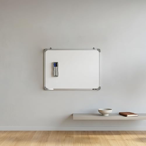 Pragati Systems® Genius Regular Steel (Magnetic) Whiteboard for Kids, Home & Students with Lightweight Aluminium Frame | Magnet-Friendly Dry Erase Marker Board | Small Size 1.5x2 Feet (Pack of 1) - Image 4