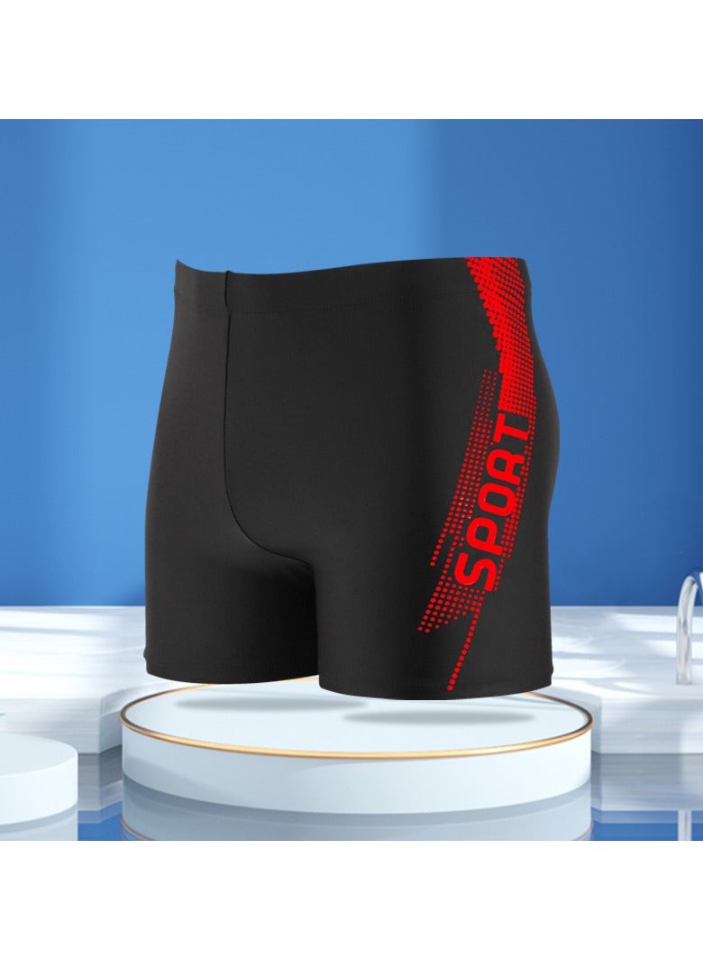 KUYING New High Waisted Flat Angle Swimming Trunks - Image 1