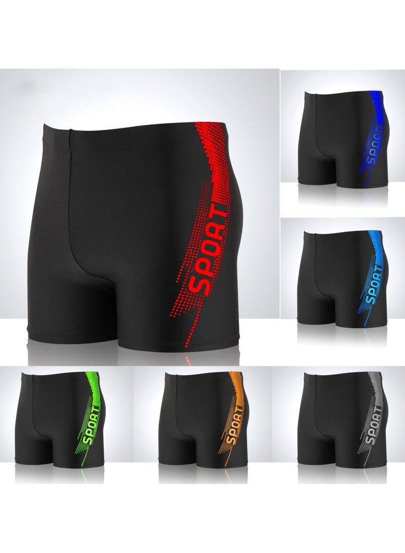 KUYING New High Waisted Flat Angle Swimming Trunks - Image 2