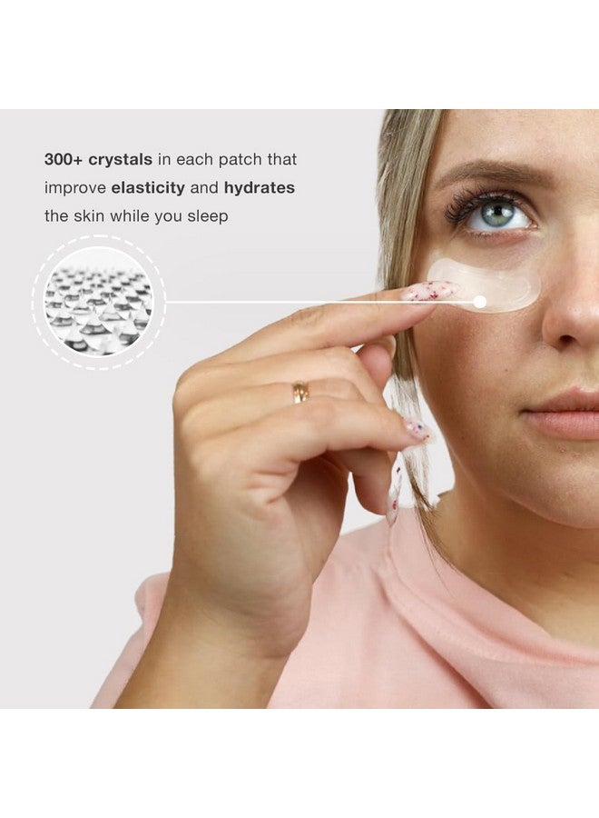 Contours RX Microcrystal Wrinkle Patches Antiaging Wrinkle Filler & Overnight Collagen Boost Treatment Noninvasive Crystal Hyaluronic Acid & Hexapeptides Infused Facial Patches (4 Sets) - Image 3