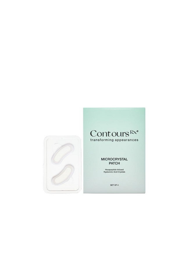 Contours RX Microcrystal Wrinkle Patches Antiaging Wrinkle Filler & Overnight Collagen Boost Treatment Noninvasive Crystal Hyaluronic Acid & Hexapeptides Infused Facial Patches (4 Sets) - Image 1