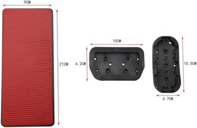 Wivplex Car Pedal Cover Set for Toyota C-HR 2016-2020 - Image 5