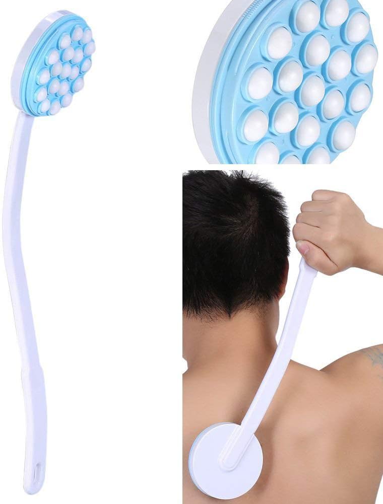 Yinhing موزع كريم زيت لوشن مع مقبض لتطبيق الكريم على الظهر موزع لوشن فرشاة موزع لوشن فرشاة للجسم والساق فرشاة استحمام مدلك أداة تدليك - Image 4