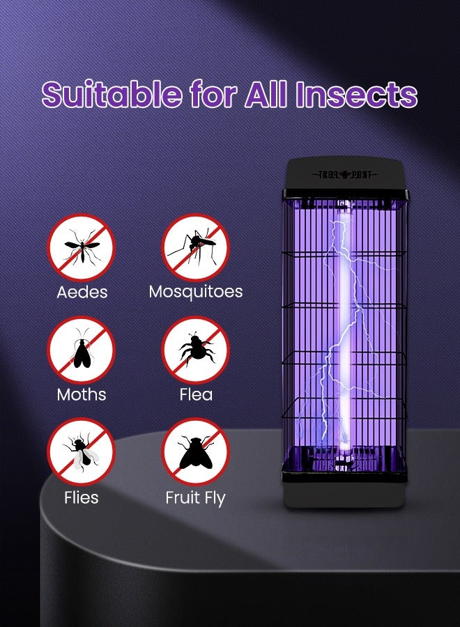 Xkimos Mosquito Killer Lamp,Mosquito Killer Electric, Insect Killer Electronic,fly killer,Fly Trap for Indoor and Outdoor Use, Uses 30W UV Light and 2500V Electric Shock to Kill Flying Insects, Black - Image 5