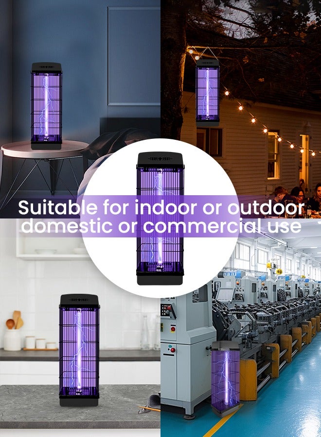 Xkimos Mosquito Killer Lamp,Mosquito Killer Electric, Insect Killer Electronic,fly killer,Fly Trap for Indoor and Outdoor Use, Uses 30W UV Light and 2500V Electric Shock to Kill Flying Insects, Black - Image 3