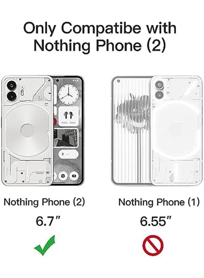 Jetech Case For Nothing Phone 2 Non Yellowing Shockproof Phone Bumper Cover Anti Scratch Clear Back Clear - Image 2