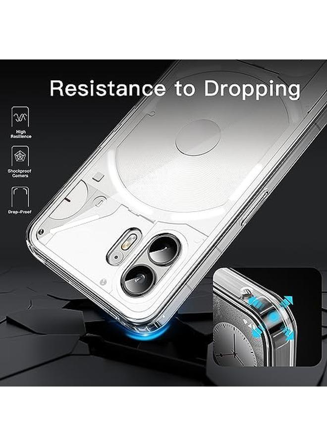 Jetech Case For Nothing Phone 2 Non Yellowing Shockproof Phone Bumper Cover Anti Scratch Clear Back Clear - Image 4