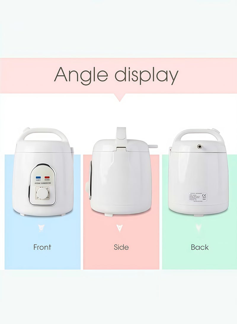 شو وو جهاز بخار ساونا محمول بسعة 1.5 لتر، مولد بخار محدث مع مؤقت، ملحقات ساونا السبا المنزلية، قابس 220 فولت، دش سبا منزلي، استرخاء الجسم، تجميل الوجه - Image 3