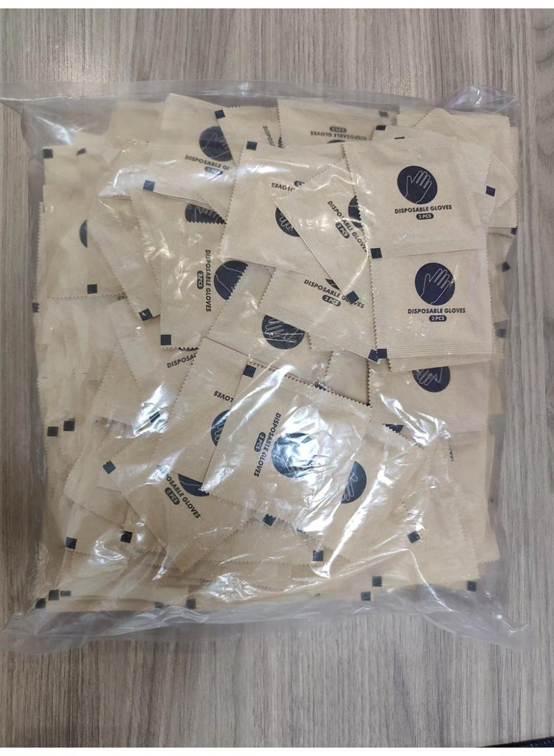 Viva Disposable Gloves – (200 Pairs) Individually Packed – Clear, Powder-Free, Food Safe, One Size Fits Most – Premium Hygiene for Restaurants & Home Use - Image 3