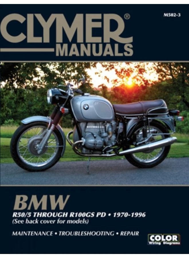 BMW Airhead R50 5 through R100GS PD 1970 1996 Service Repair Manual - Paperback
