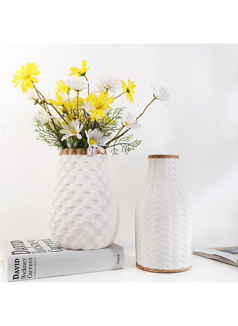 Y&D Living Room Flower Arrangement Ornaments Creative European style Ceramic Countertop Vase - Image 4