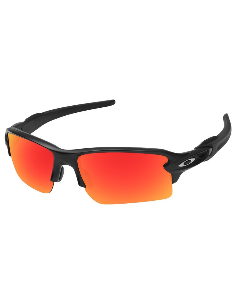 LenzReborn 1.6MM Polarized Replacement Lenses for Oakley Flak 2.0 XL OO9188 59mm Sunglasses, UV Protection, Dark Mirror Lens, Repair Parts&Kit (Fire Red) - Image 2