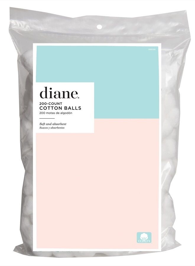 Diane 100% Cotton Large cotton balls- 200Piece (DEE030) - Image 1
