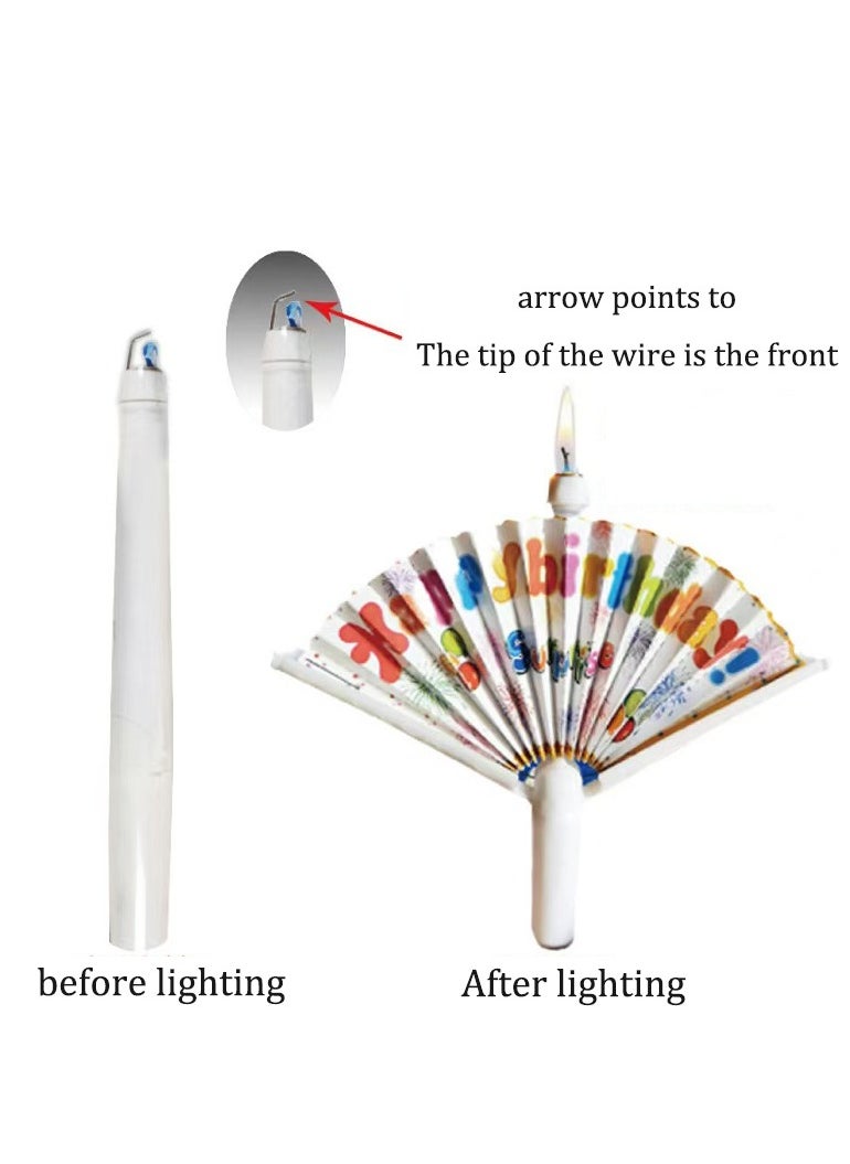 Generic - Novelty Fans Birthday Candles, Pop-up Surprise Clown Birthday Candles Fun Cake Decoration Candle Tips Candles Creative Happy Birthday Candles Party Supplies - Image 1