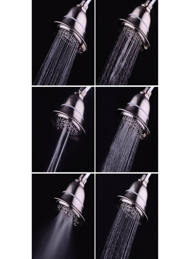 Hotel Spa 1152 AquaCare Head 5 Inch Face 6 Setting Showerhead with 3 Stage Shower Filter Cartridge Inside. (Brushed Nickel Finish) - Image 3