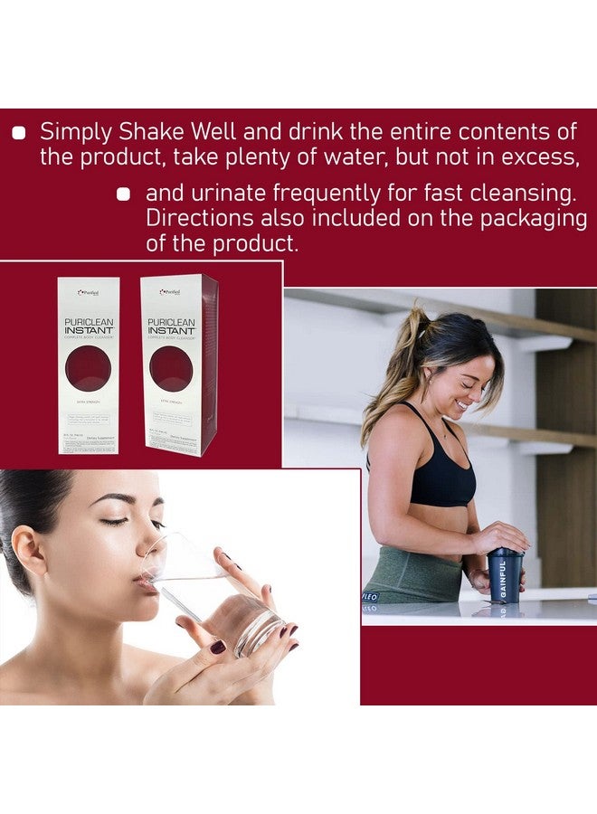 Wellgenix Puriclean Instant Complete Body Cleanser, 32 Fl Oz Fruit Punch, Premium Extra Strength Herbal Cleanse Detox Drink (2 Pack) - Image 3