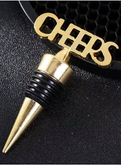 BLUE CORAL Wine Stopper CHEERS Shaped Birthday Party Wedding Anniversary Wine Fresh-keeping Stopper Ideal Gift Bar Accessories Kitchen Tools (CHEERS)  - Image 2