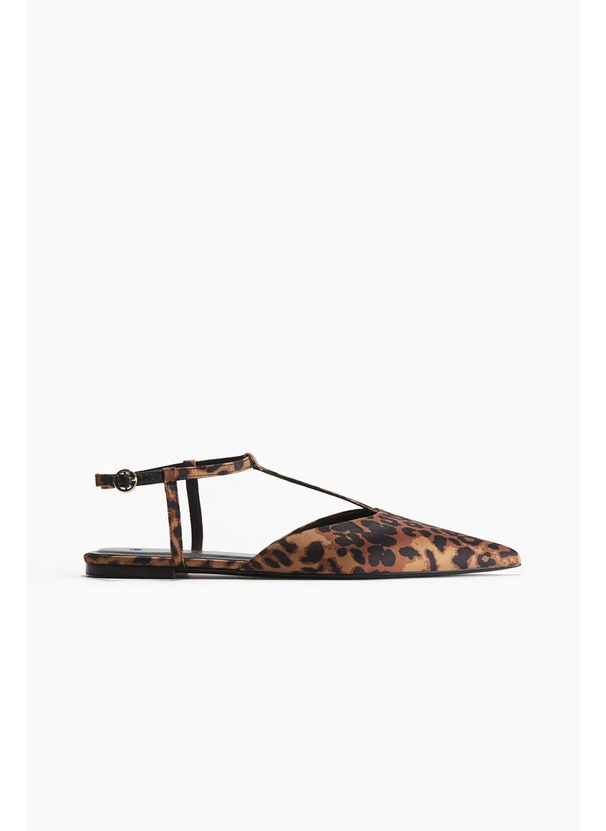 H&M Pointed Satin Sandals