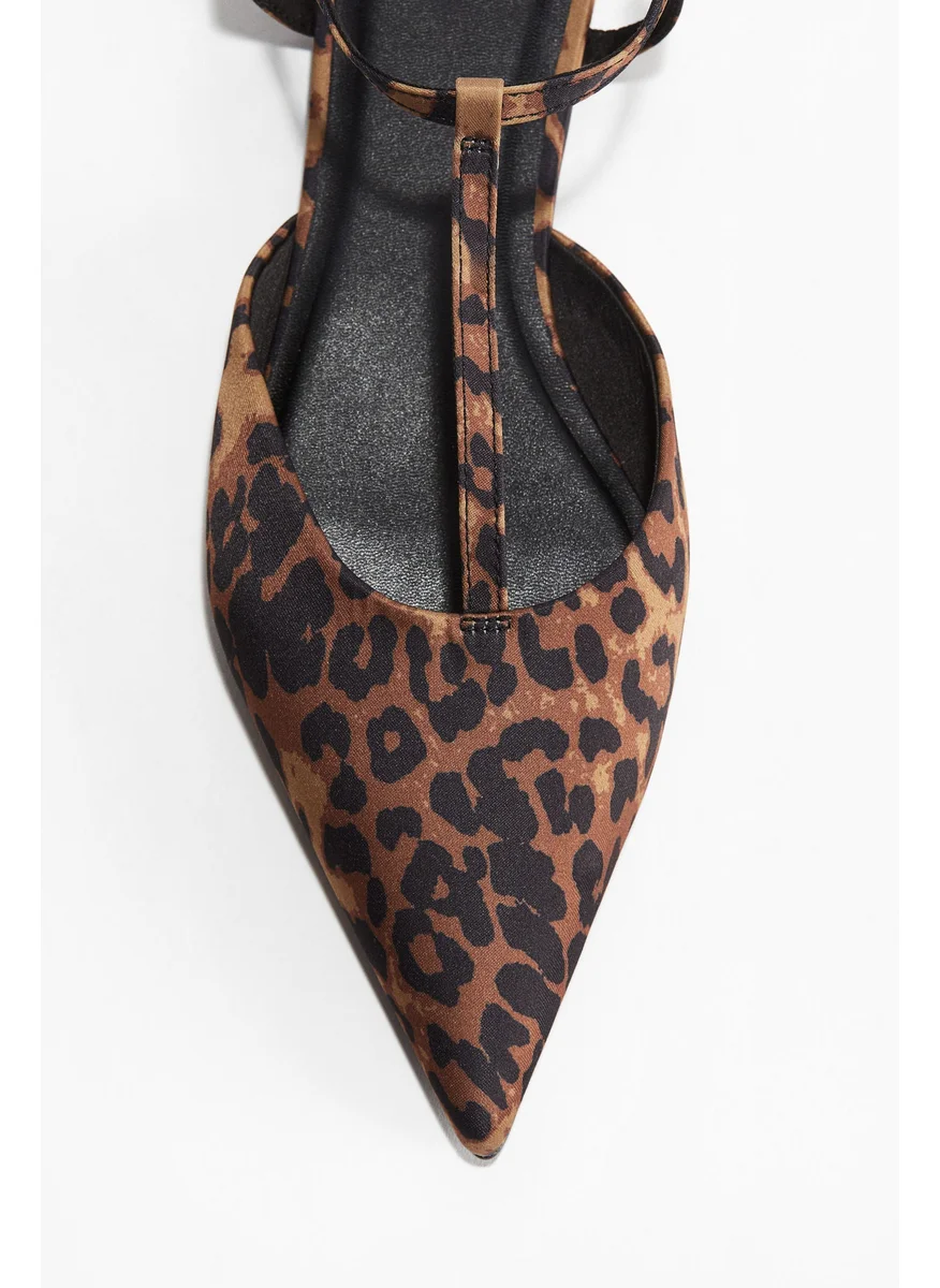 H&M Pointed Satin Sandals