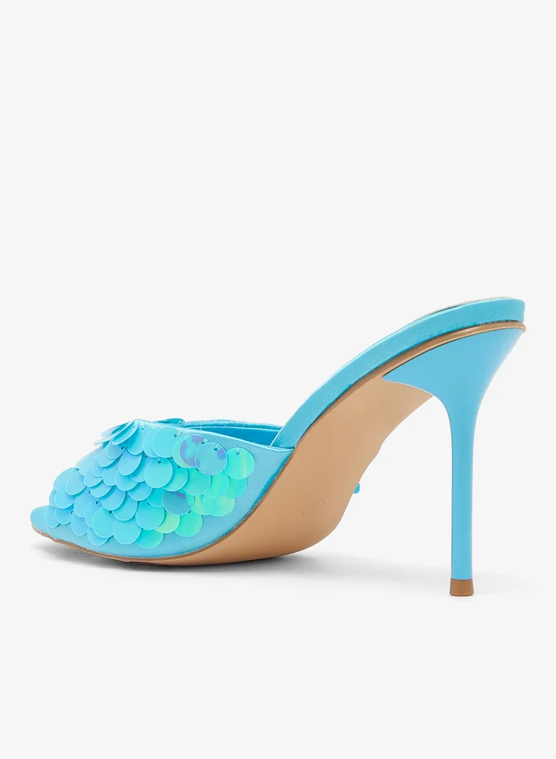 GLAMOROUS Heeled Sequins Sandals