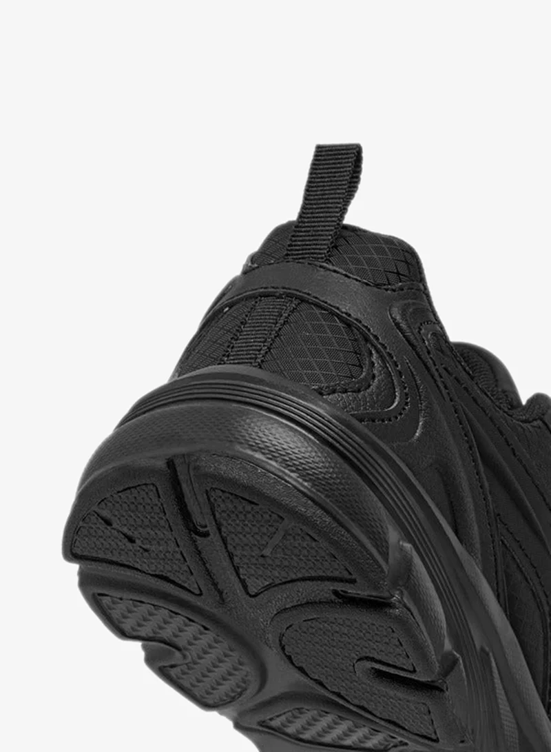 Dash Unisex Panelled School Shoes with Hook and Loop Closure