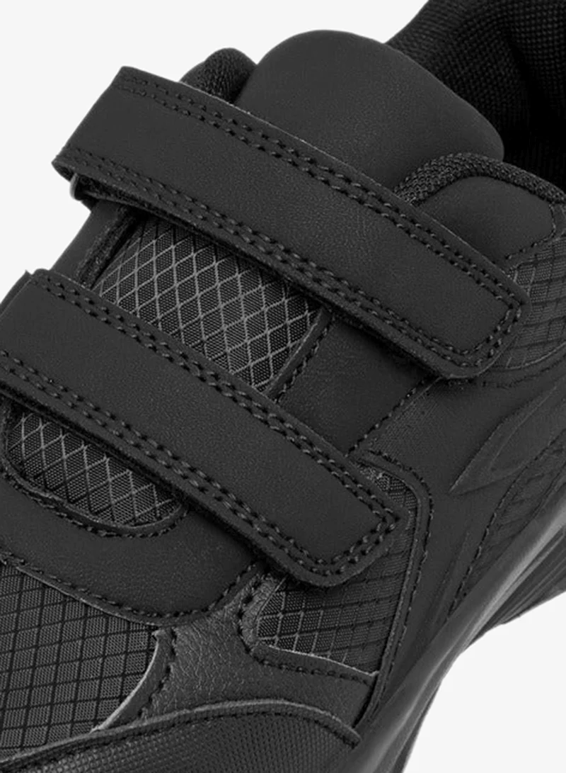 Dash Unisex Panelled School Shoes with Hook and Loop Closure